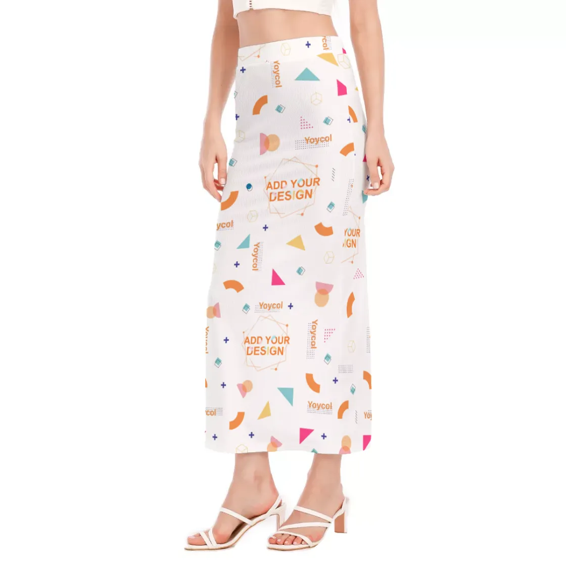All-Over Print Women's Side Slit Skirt