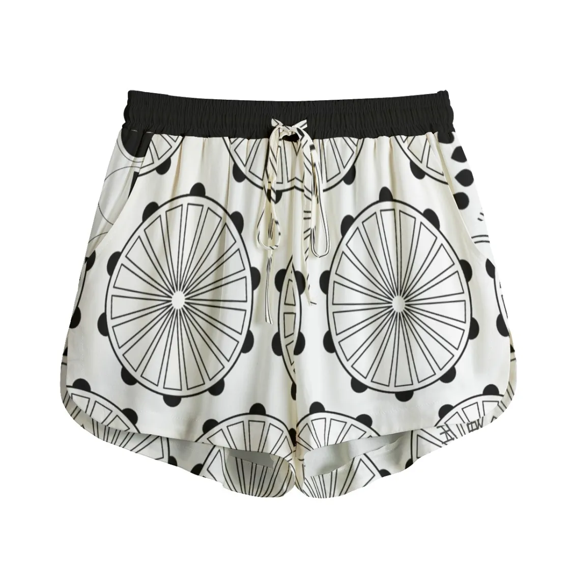 All-Over Print Women's Shorts With Drawstring | Rayon