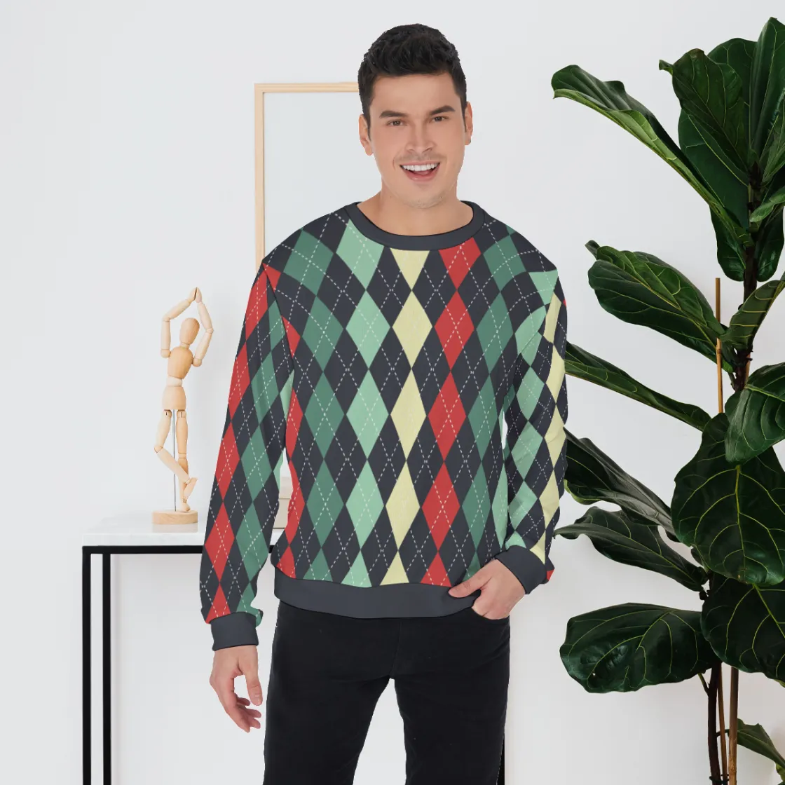 All-Over Print Men's Thicken Sweater