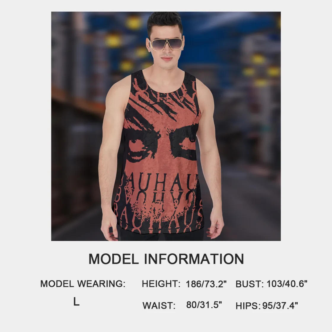 All-Over Print Men's Tank Top | Velvet