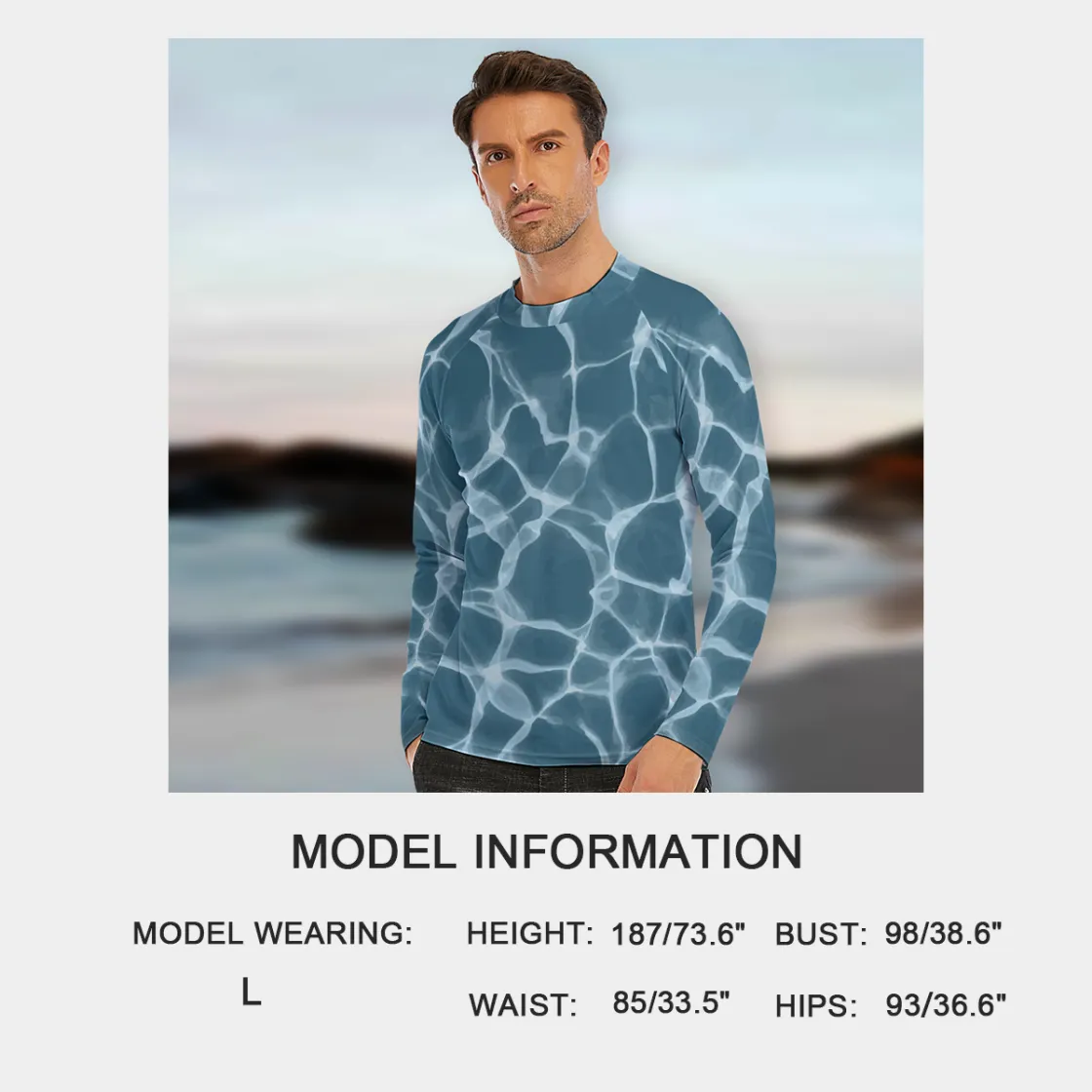 All-Over Print Men's Long Sleeve Tight surf clothing