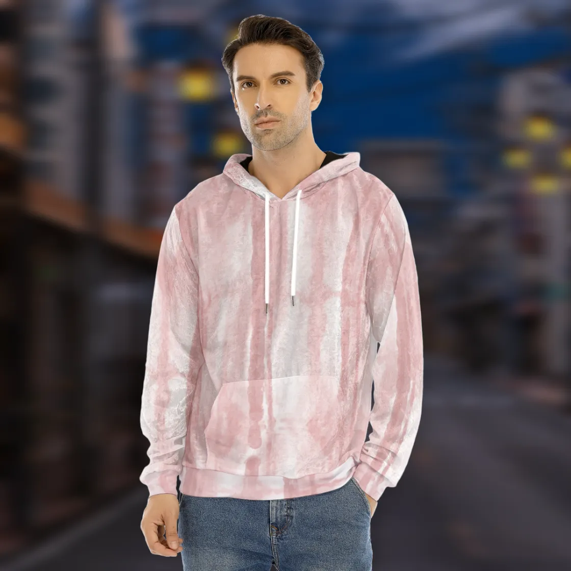 All-Over Print Men's Pullover Hoodie | Velvet