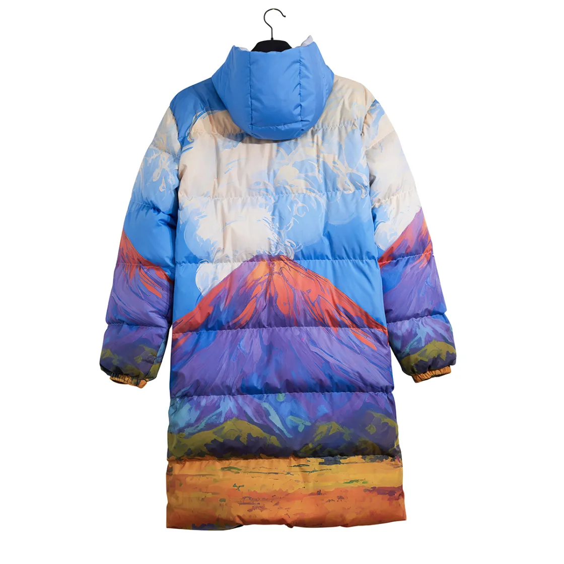All-Over Print Unisex Long Down Jacket