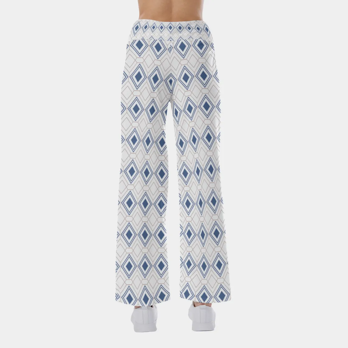All-Over Print Women's High-waisted Straight-leg Trousers