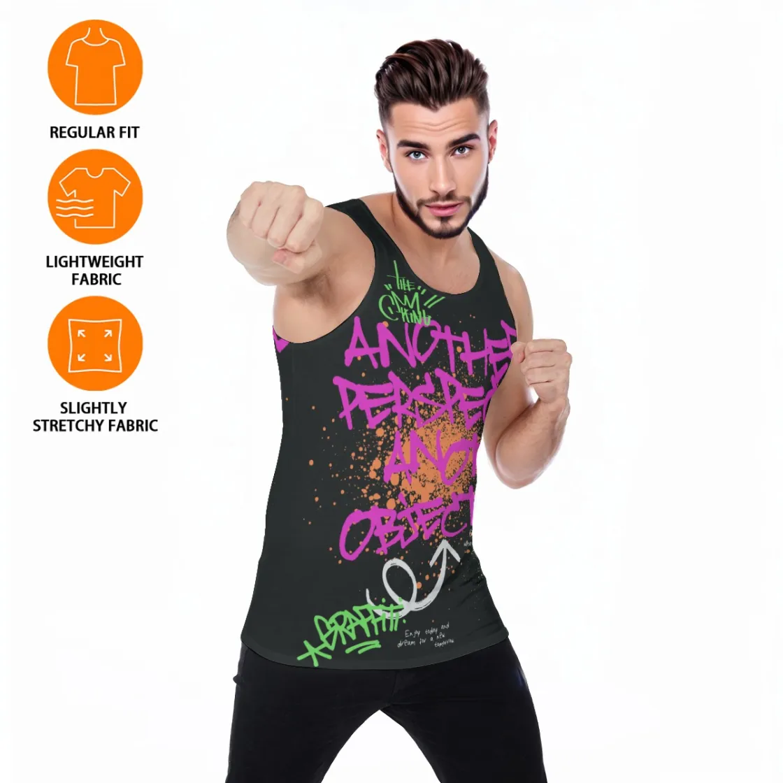All-Over Print Men's Sports Vest