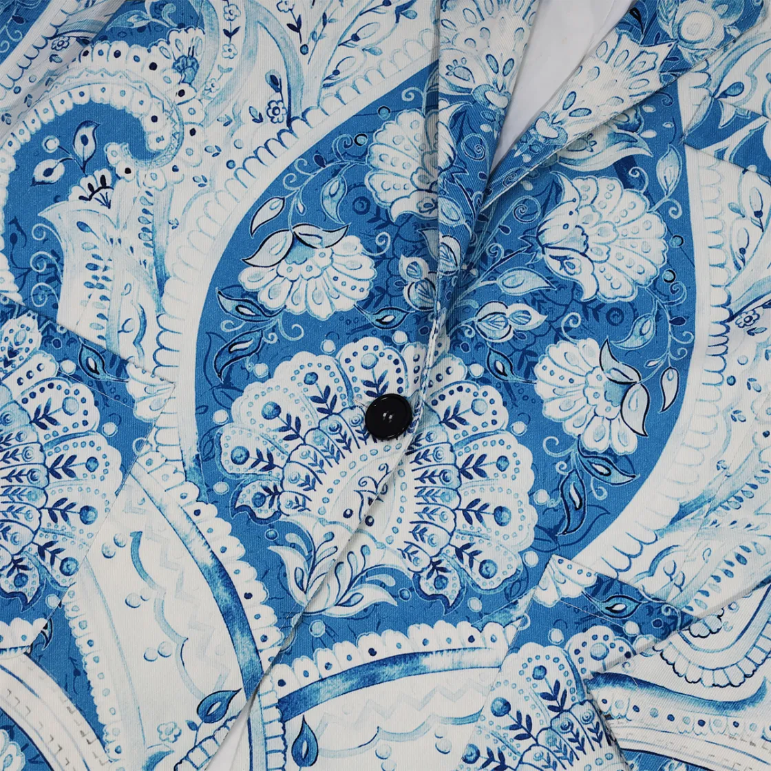 All-Over Print Women's Leisure Blazer | 245GSM Cotton