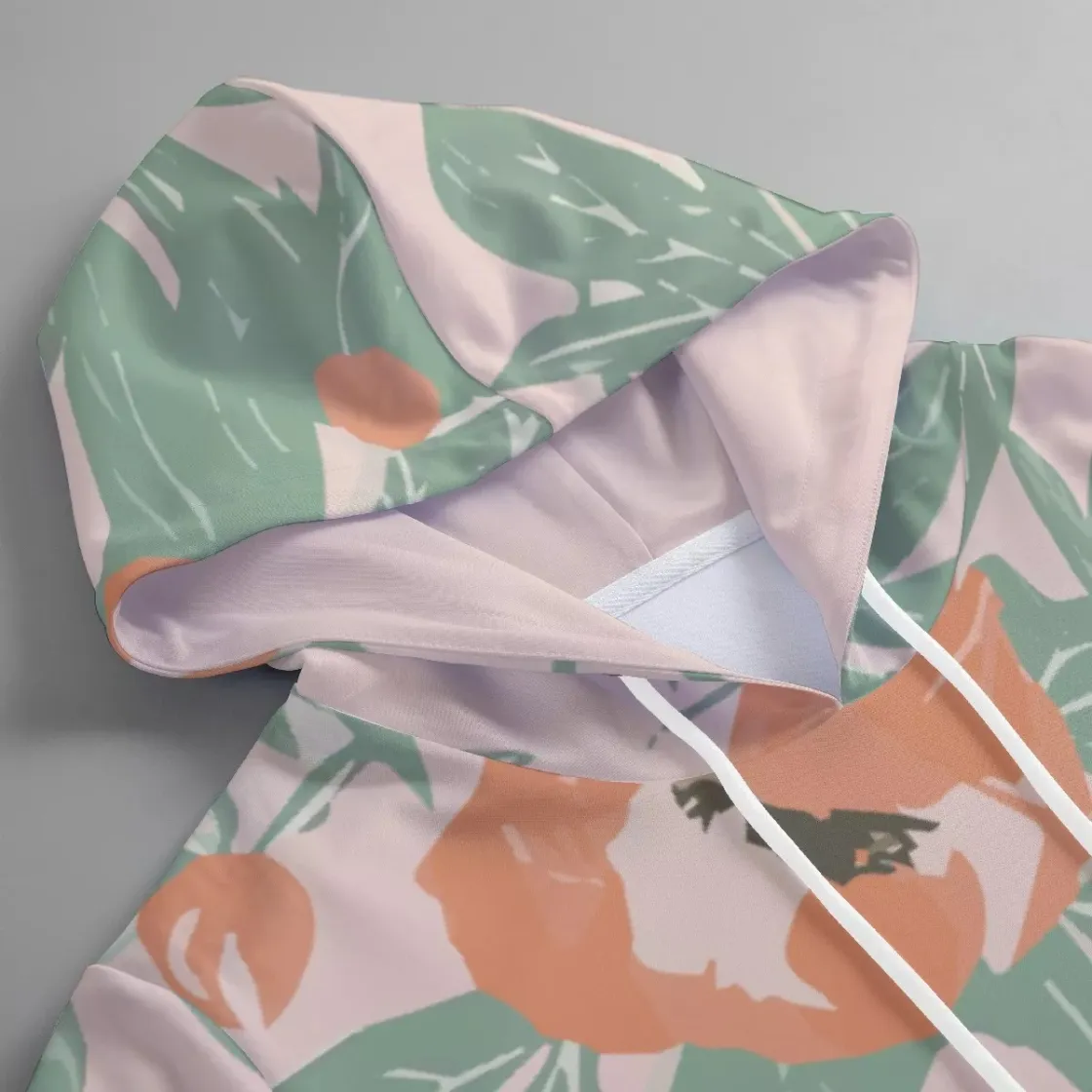 All-Over Print Women's Pullover Hoodie With Drawstring