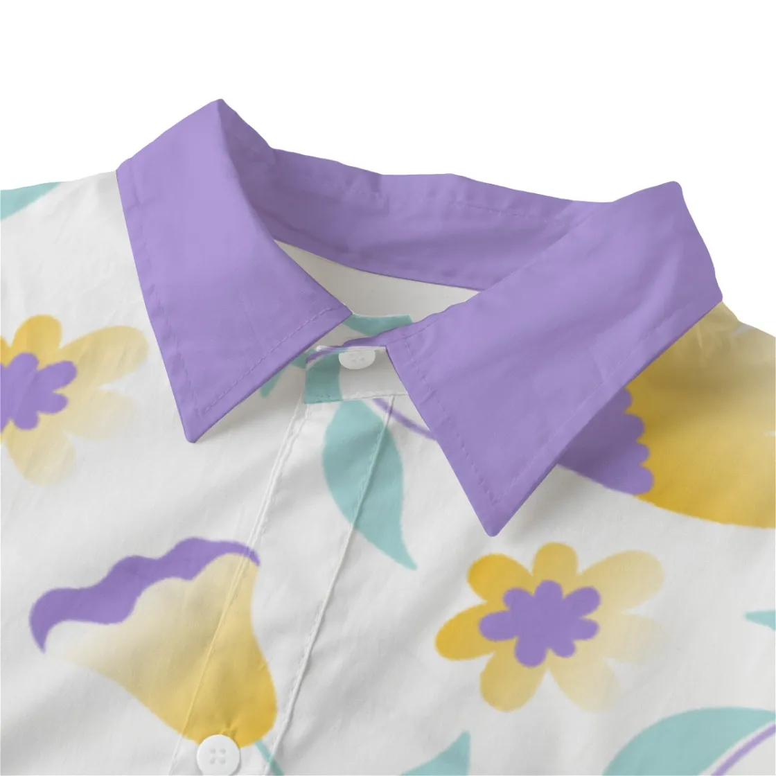 All-Over Print Women's Long Shirt |115GSM Cotton poplin