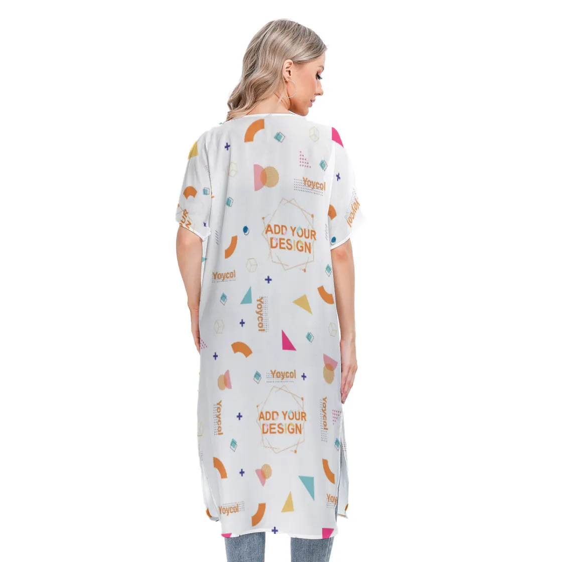 All-Over Print Women's Short Sleeve Cardigan