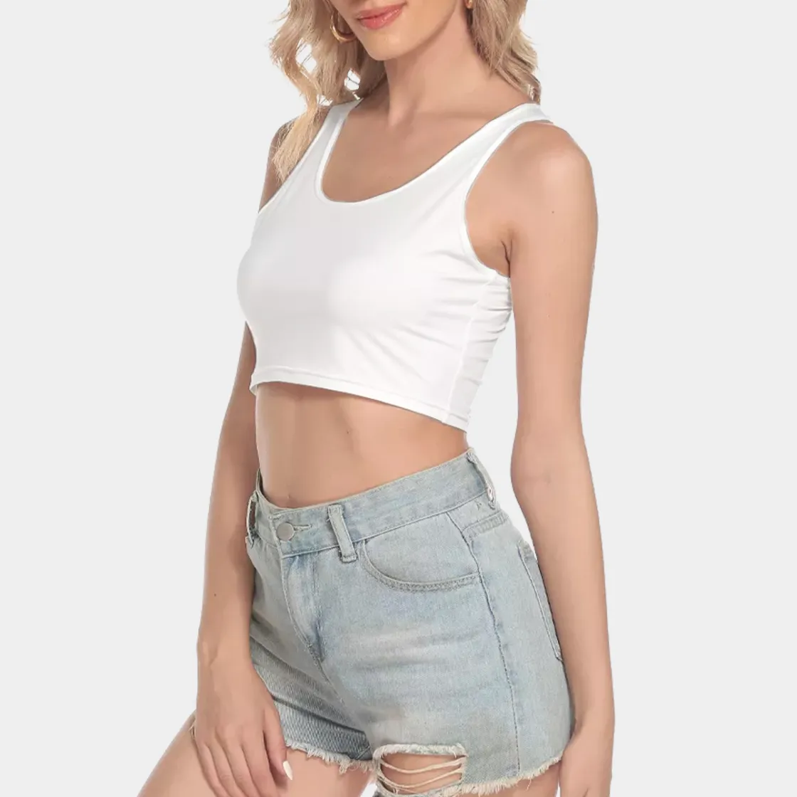 All-Over Print Women's Sport Crop Tank Top