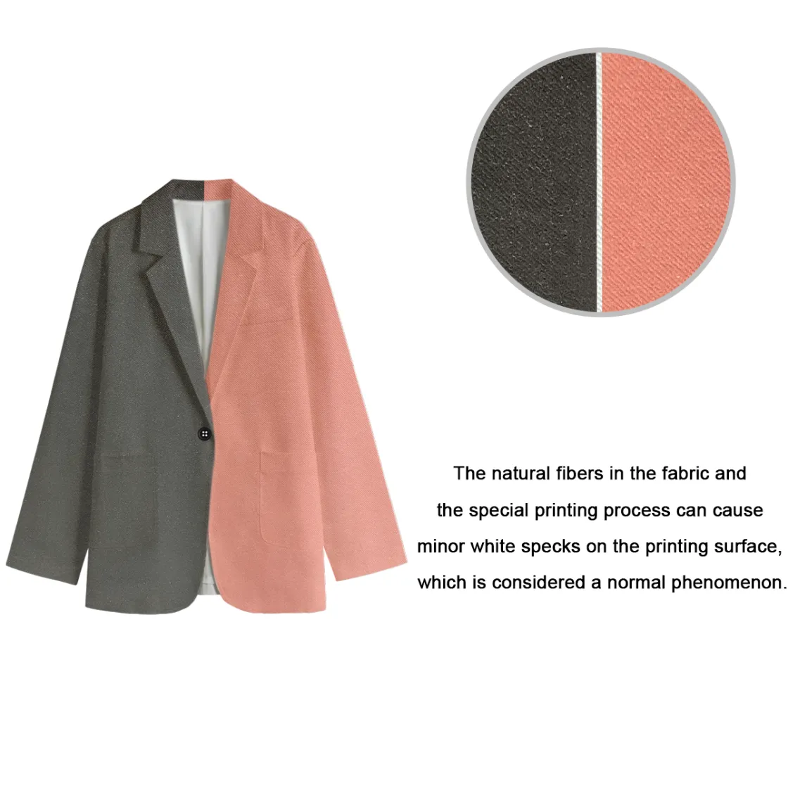 All-Over Print Women's Leisure Blazer | 245GSM Cotton