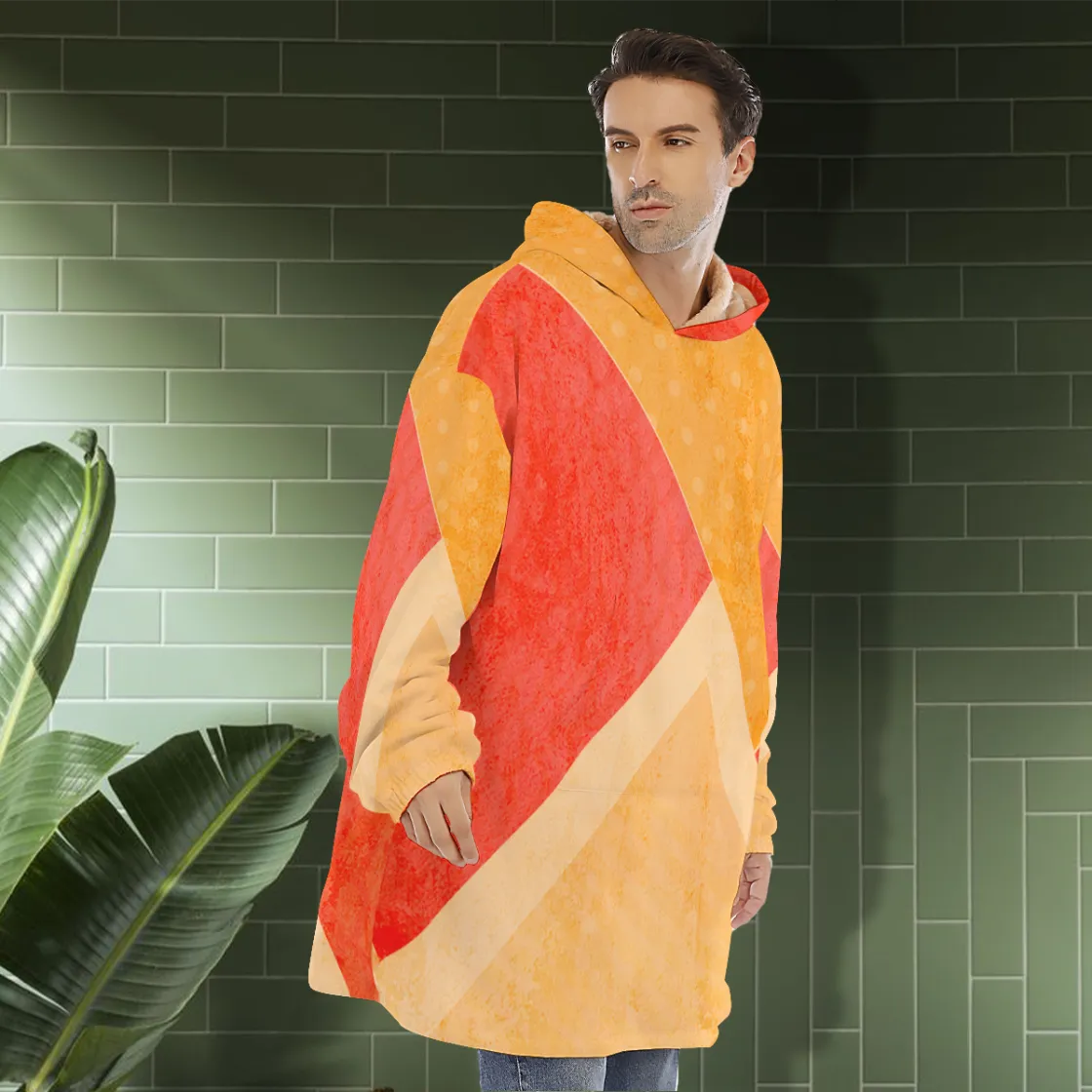 All-Over Print Unisex Sherpa Fleece Hoodie Blanket
