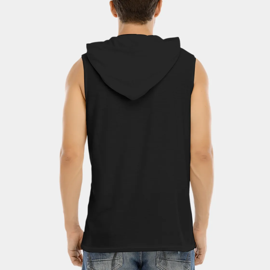 All-Over Print Men's Tank Hooded Vest