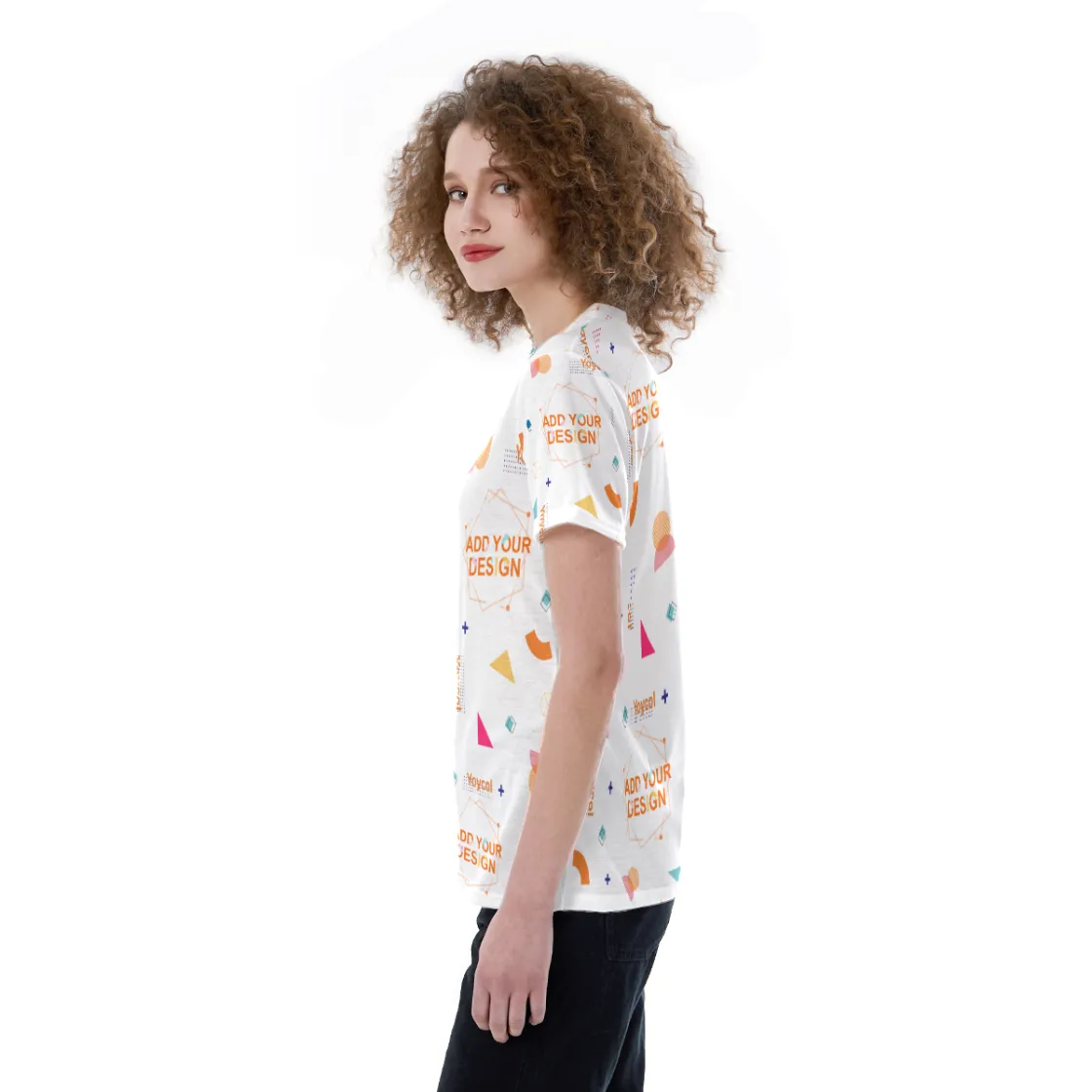 All-Over Print V-neck Women's T-shirt