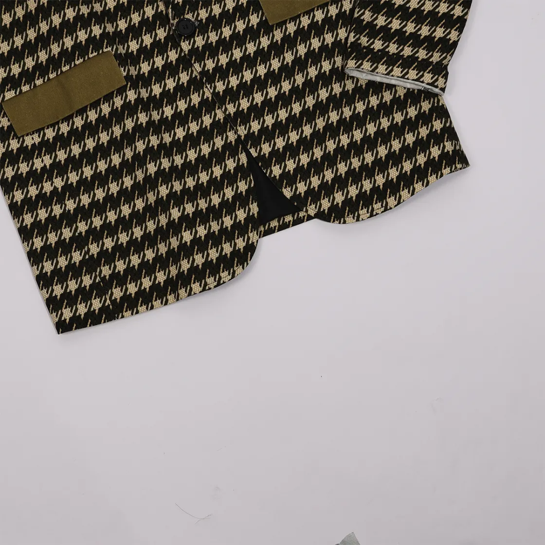 All-Over Print Men's Casual Flat Lapel Collar Blazer | 245GSM Cotton