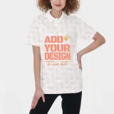 All-Over Print Women's Polo Shirt
