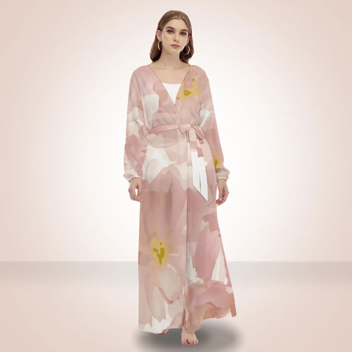 All-Over Print Women's Beach Long Coat