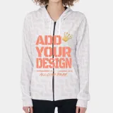 All-Over Print Women's Zip Up Hoodie