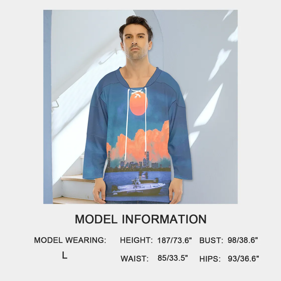 All-Over Print Men's Hockey Jersey