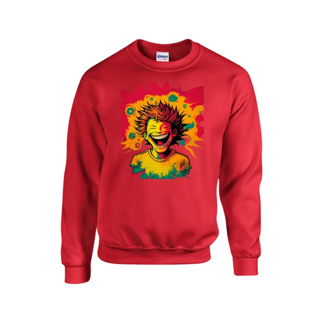 Men's Sweatshirt Printed in USA |Gildan 18000 Front DTF