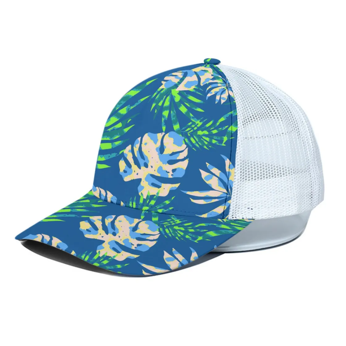Unisex Trucker Hat With White Half-mesh