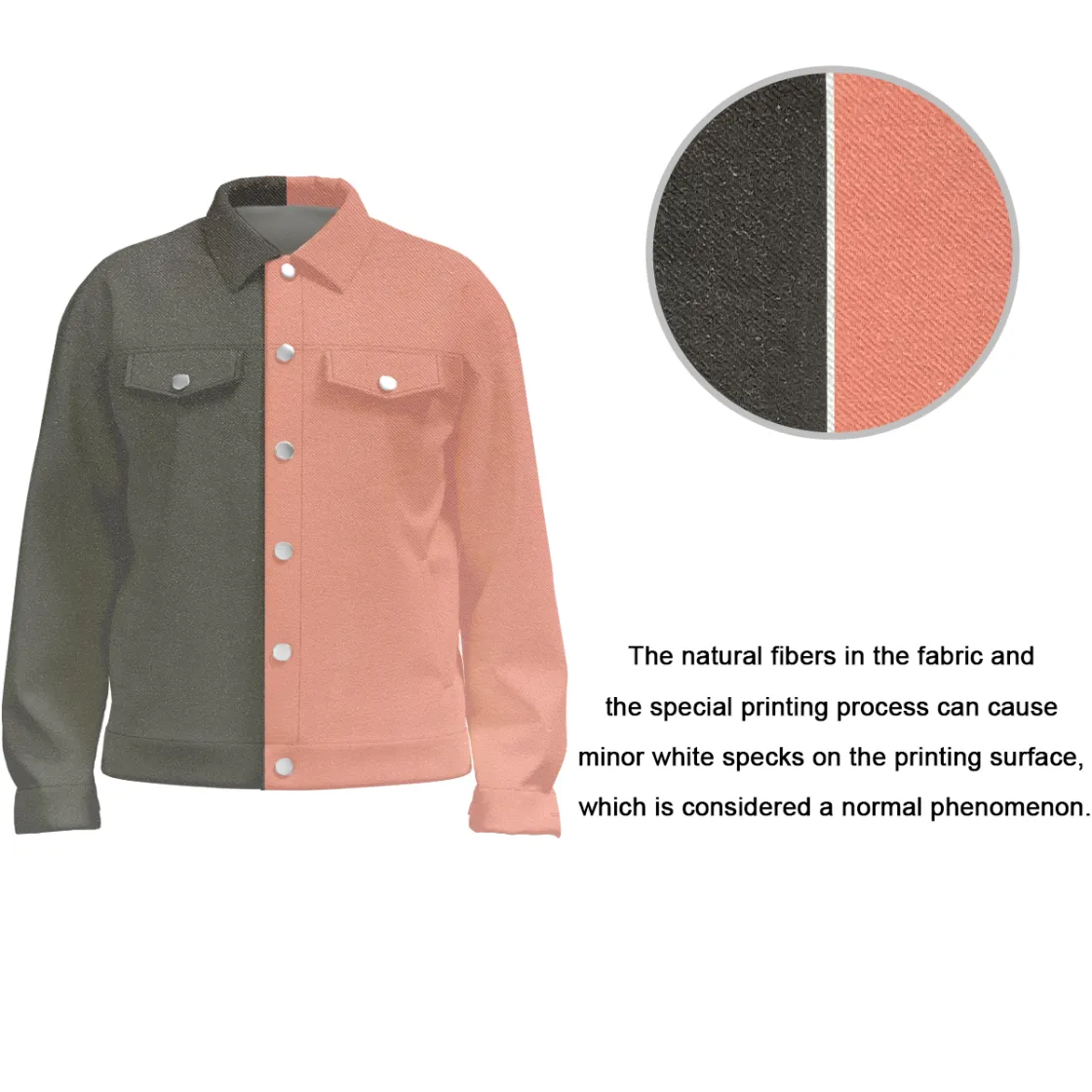 All-Over Print Unisex Lapel Jacket | 245GSM Cotton
