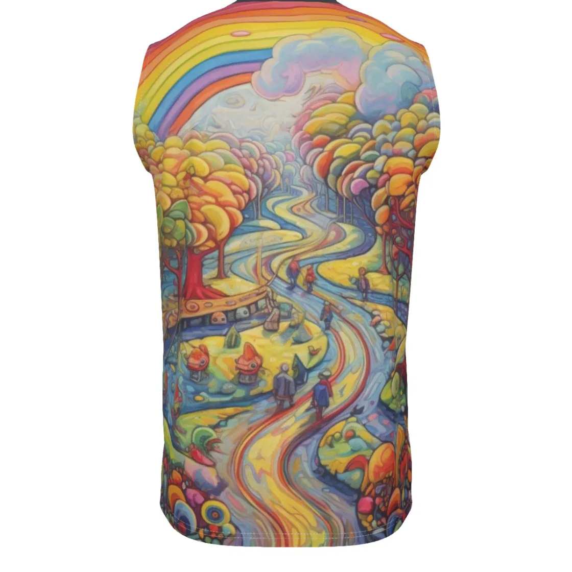 All-Over Print Men's O-neck Tank Top|210GSM