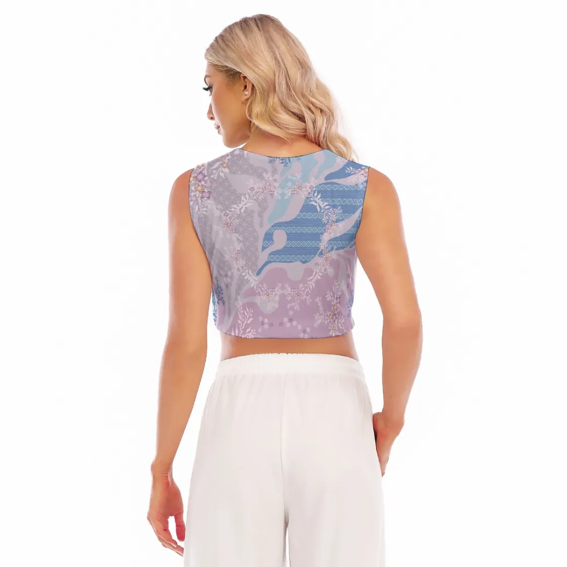 All-Over Print Women's Sleeveless T-Shirt|210GSM