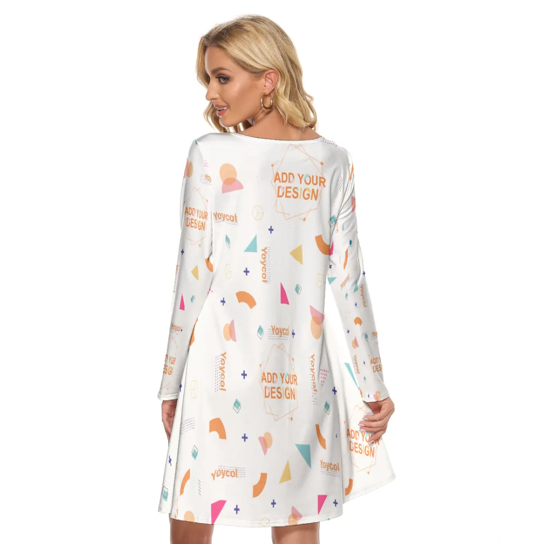 All-Over Print Women's Crew Neck Dress