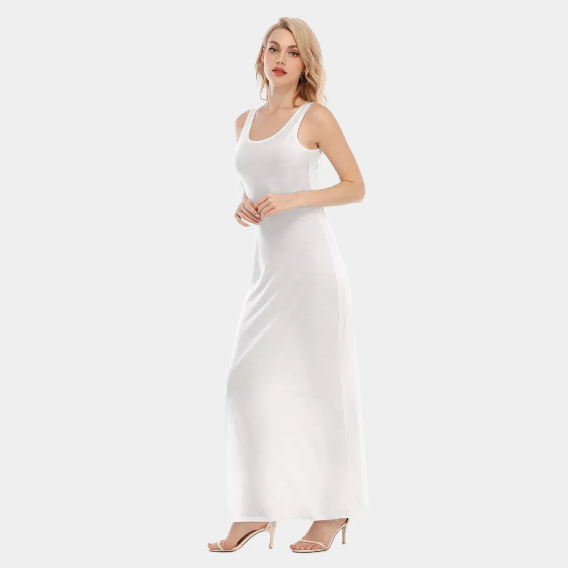 All-Over Print Women's Vest Dress | Length To Ankle