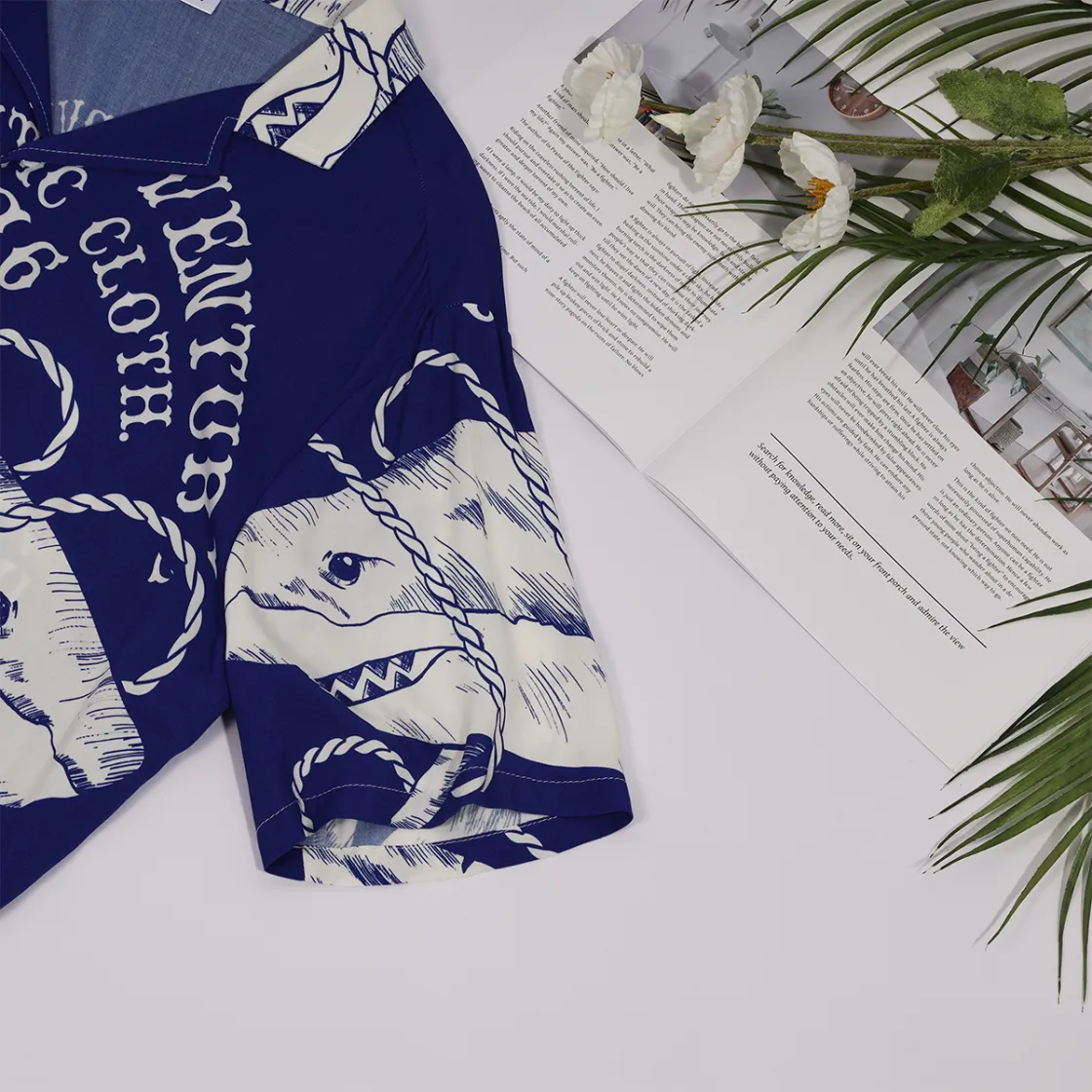 All-Over Print Men's Hawaiian Rayon Shirt | 115GSM Rayon