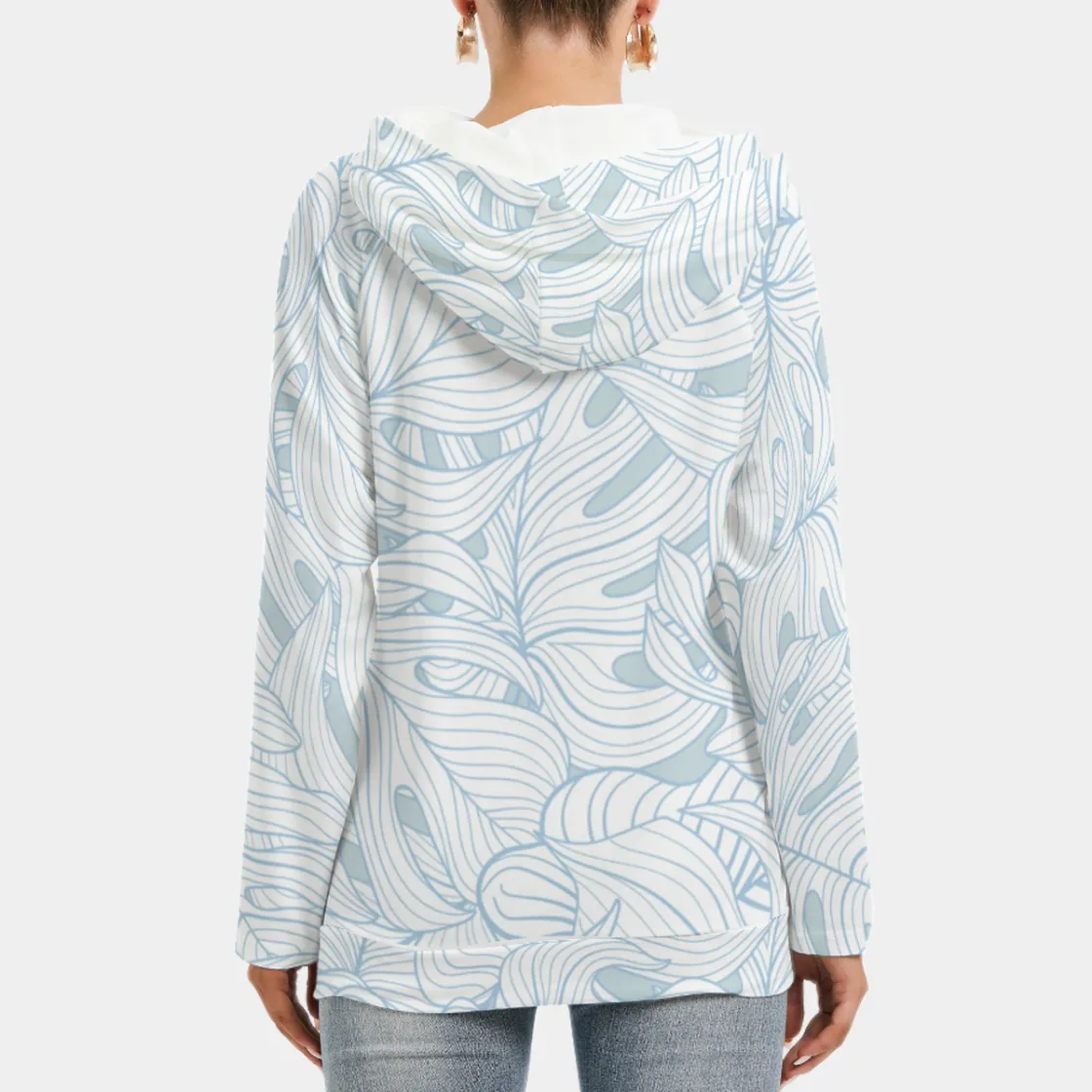 All-Over Print Women's Hoodie With Double Hood