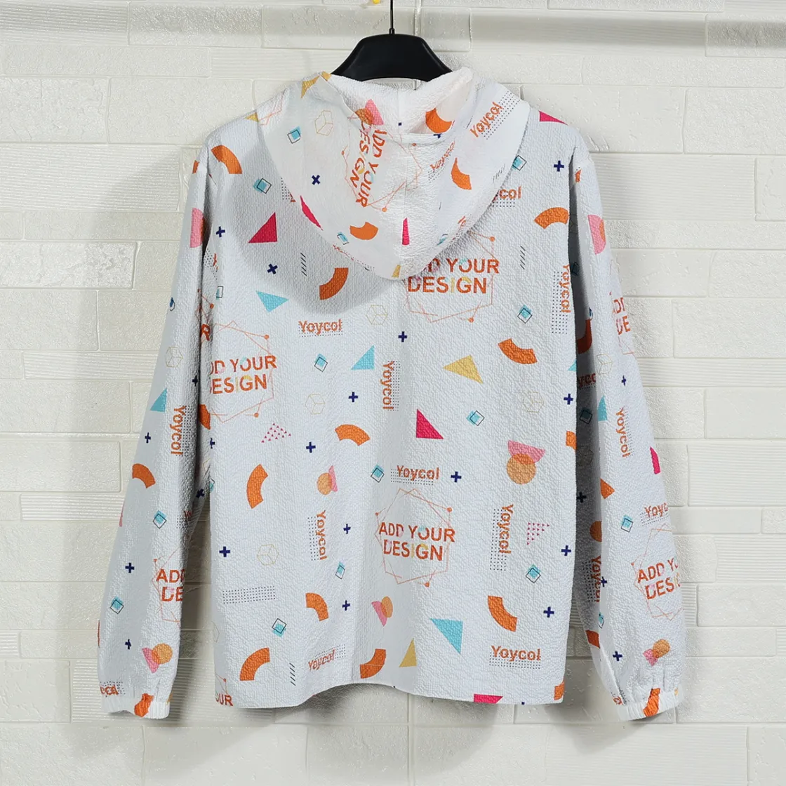 All-Over Print Men's Casual Zipper Jacket
