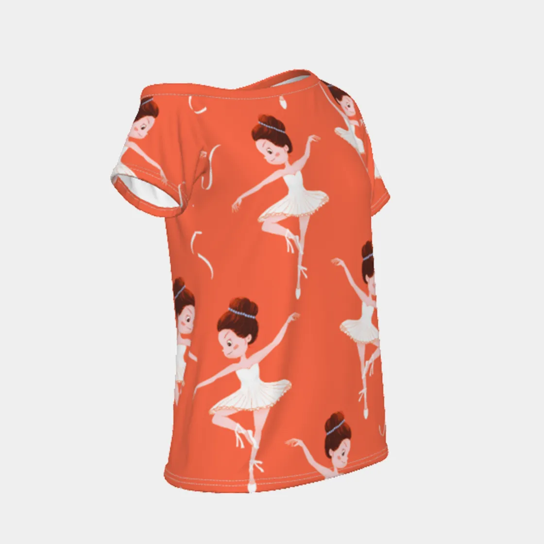 All-Over Print Women's Off-Shoulder T-shirt