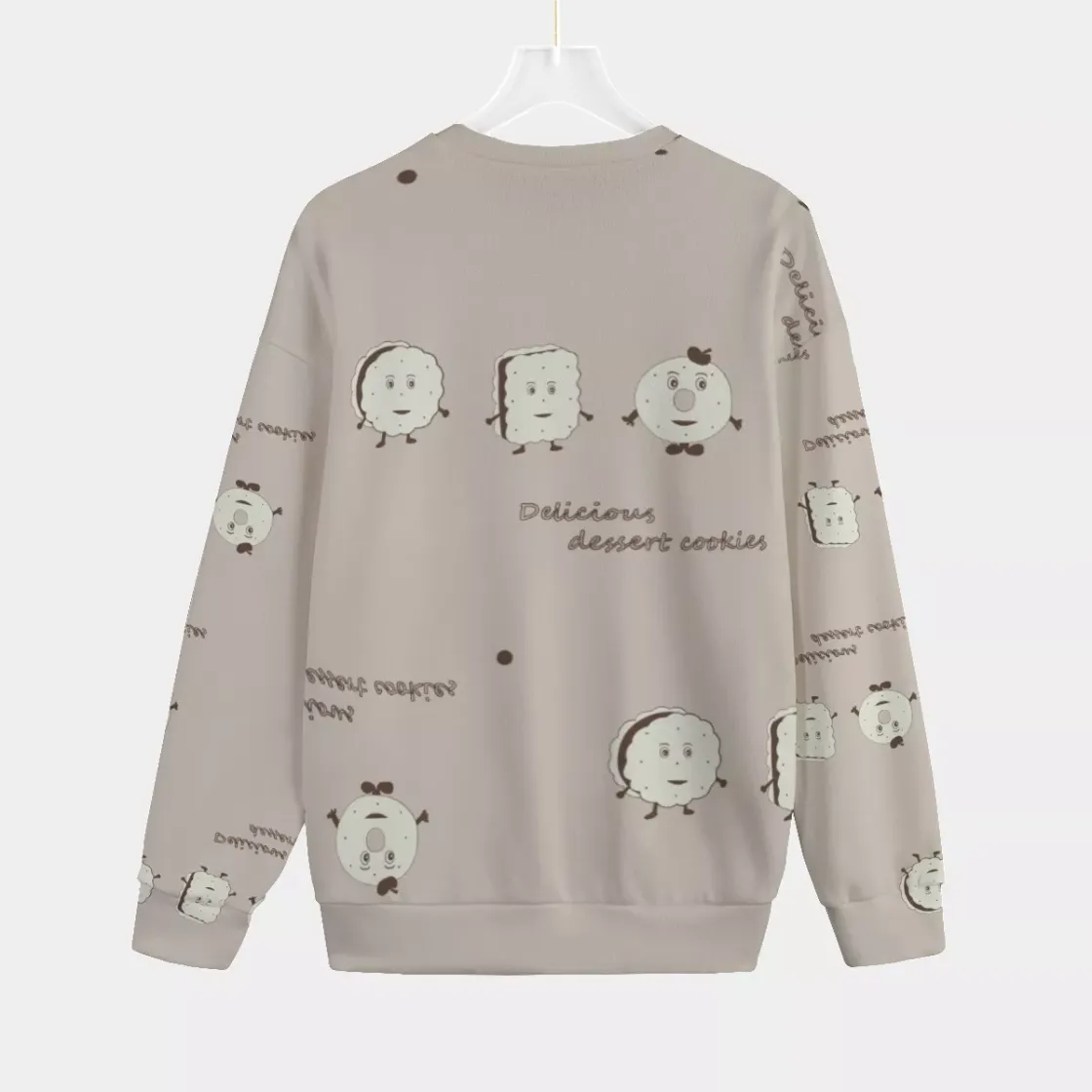 All-Over Print Unisex Knitted Fleece Sweater | Plus Size