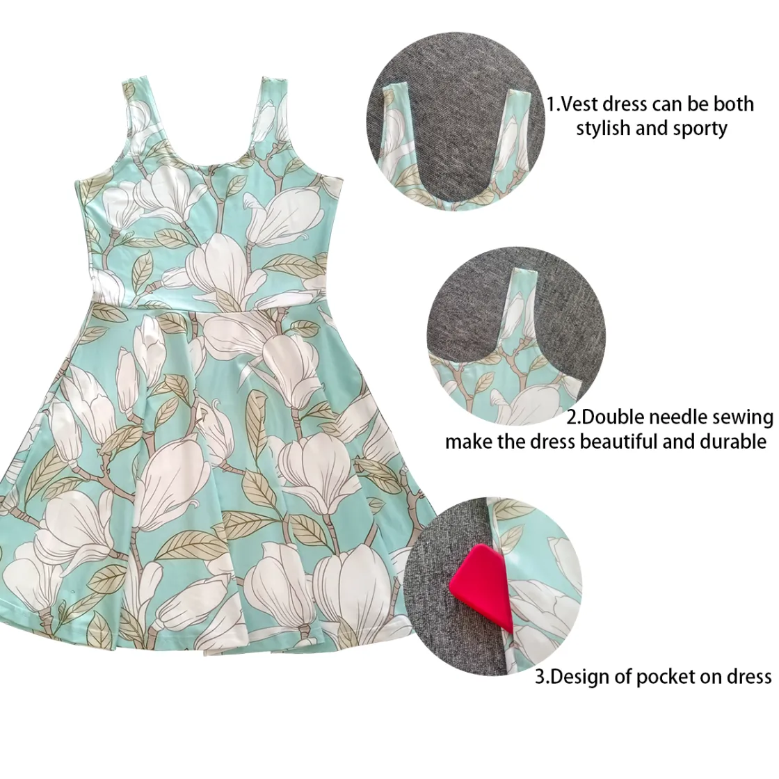 All-Over Print Women's Tank Vest Dress