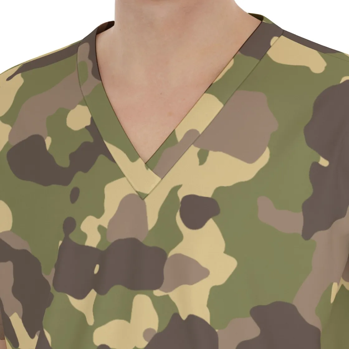 All-Over Print Unisex Scrub Set With Six Pocket
