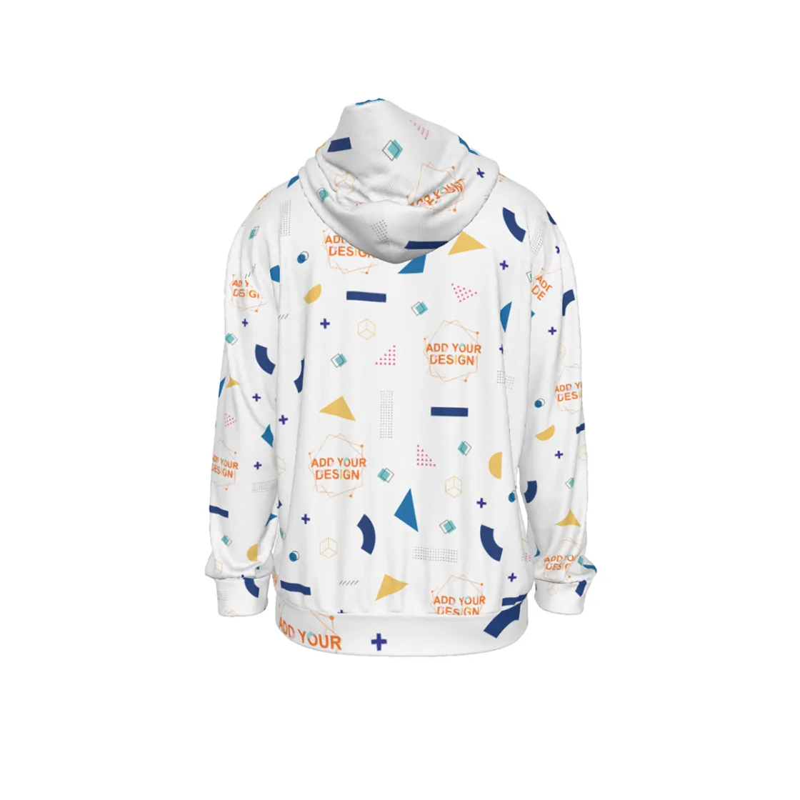 All-Over Print Men's Drop Shoulder Patch Pocket Hoodie