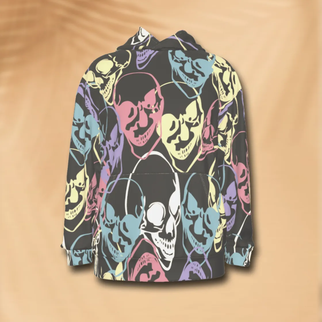 All-Over Print Men's Drop Shoulder Patch Pocket Hoodie