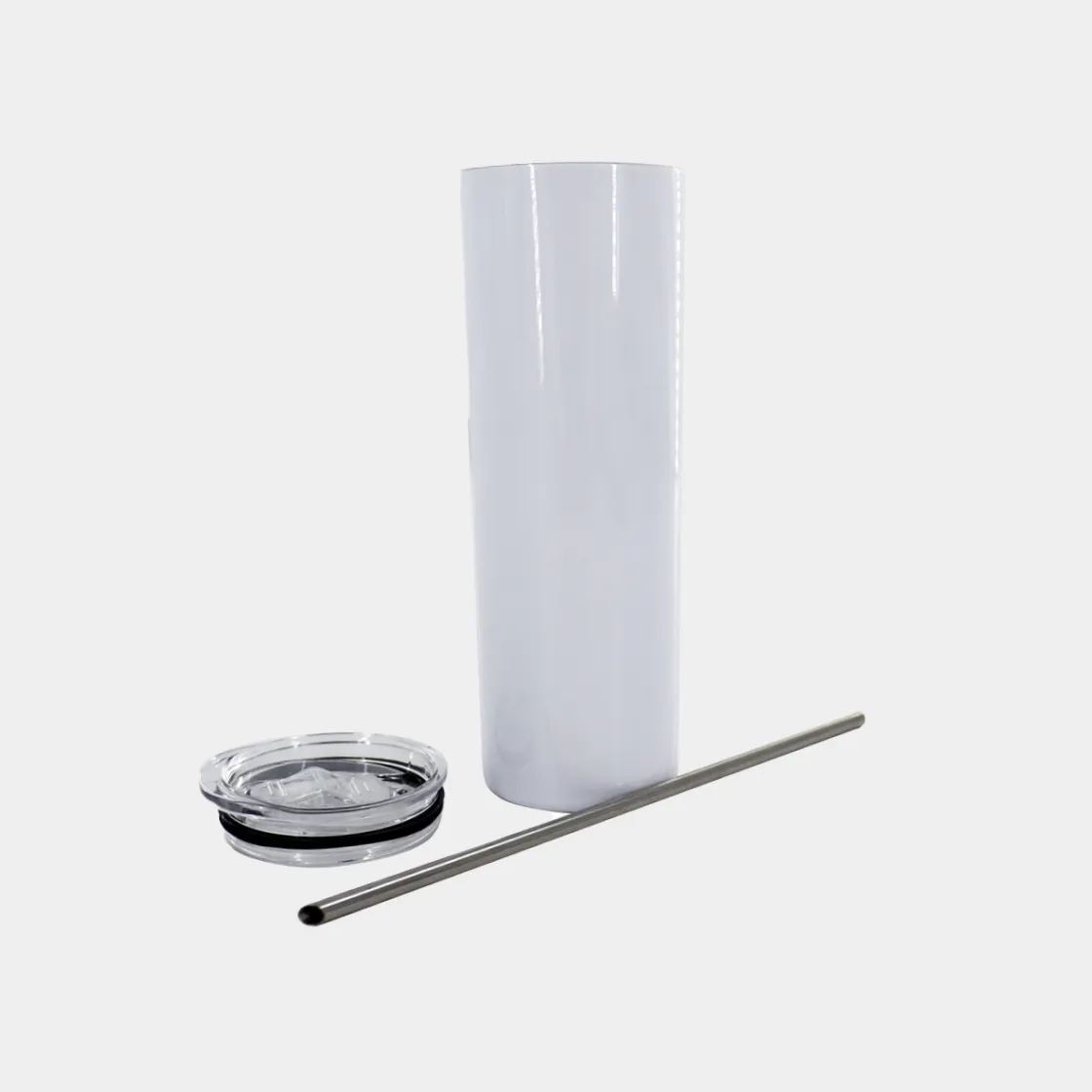 Glitter Tumbler With Stainless Steel Straw 20oz