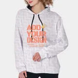 All-Over Print Women's Heavy Fleece Hoodie