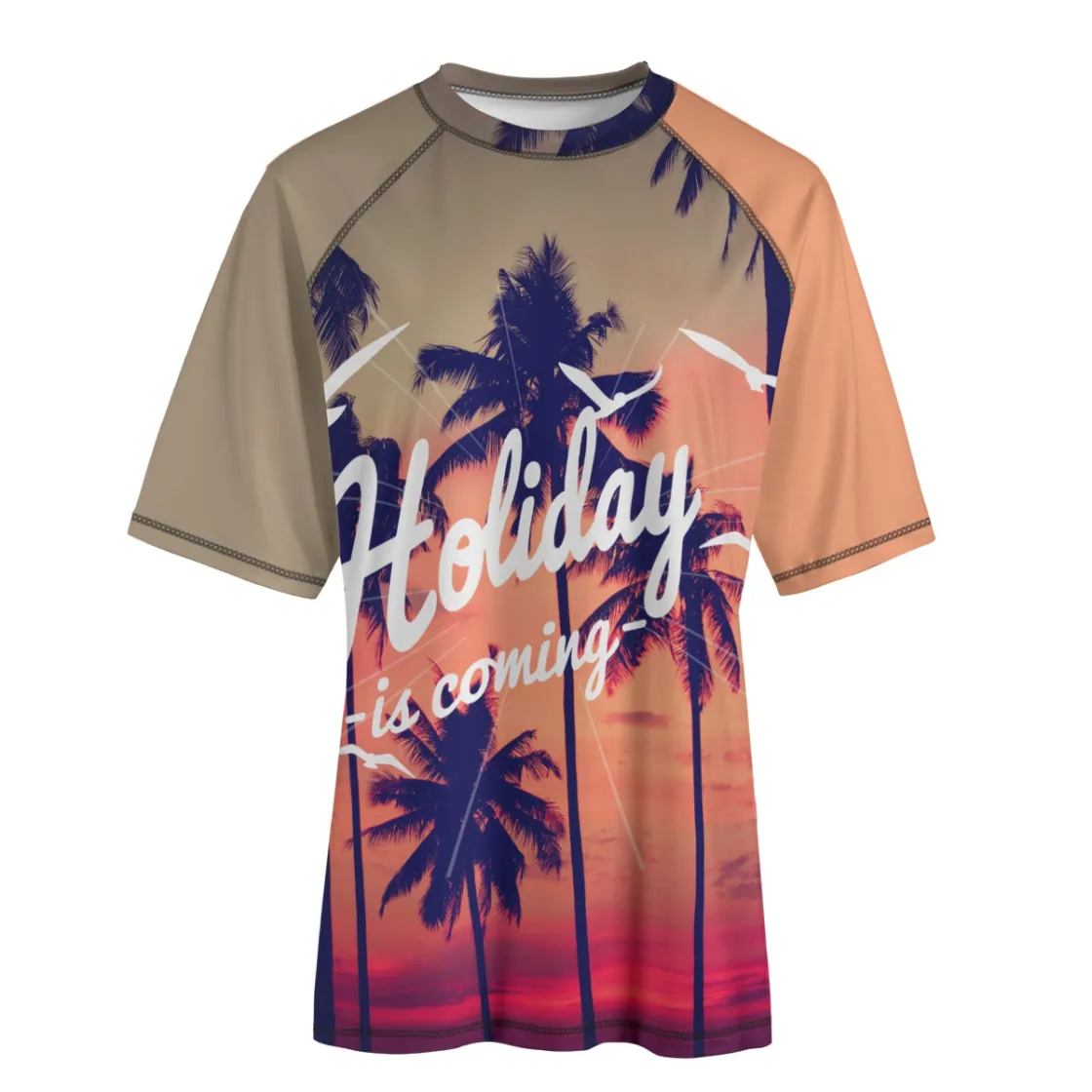 All-Over Print Unisex Yoga Sports Short Sleeve T-Shirt