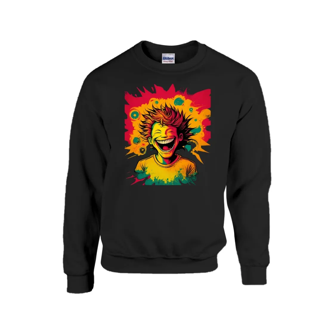 Men's Sweatshirt Printed in USA |Gildan 18000 Front DTF