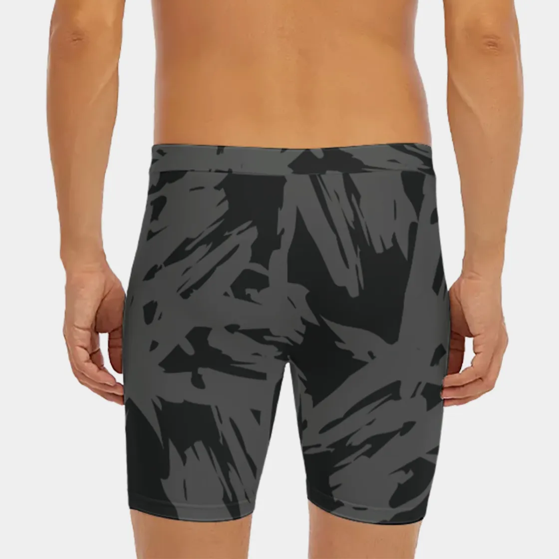 All-Over Print Men's Long Boxer Briefs