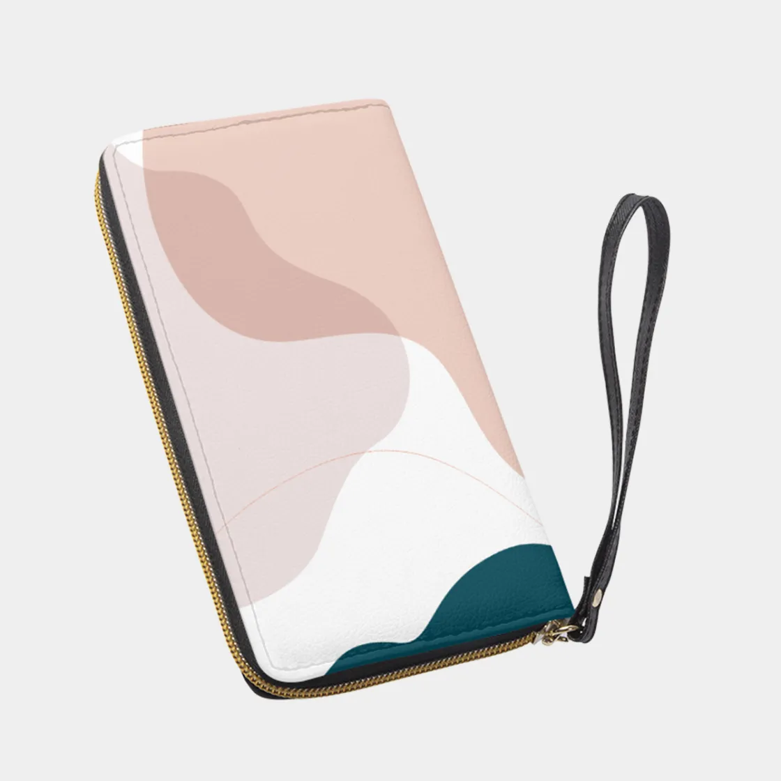 Long Wallet With Black Hand Strap