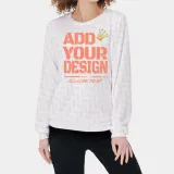 All-Over Print Women's Sweater