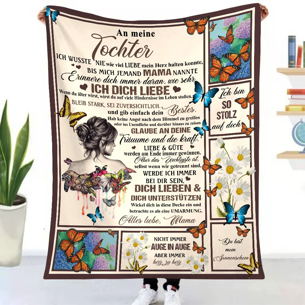 Single-Side Printing Flannel Blanket