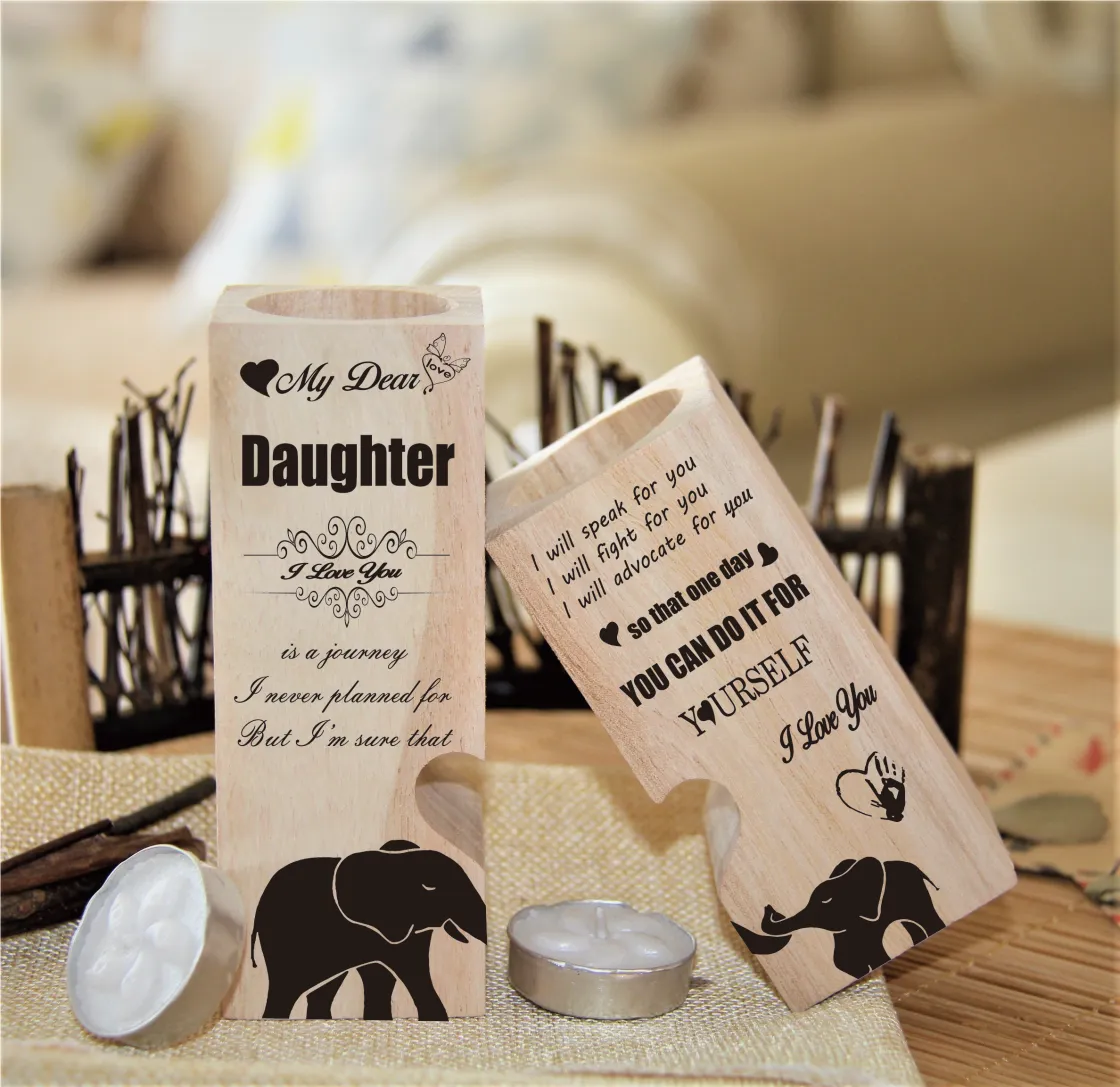 Heart Shaped Candlestick | Wooden