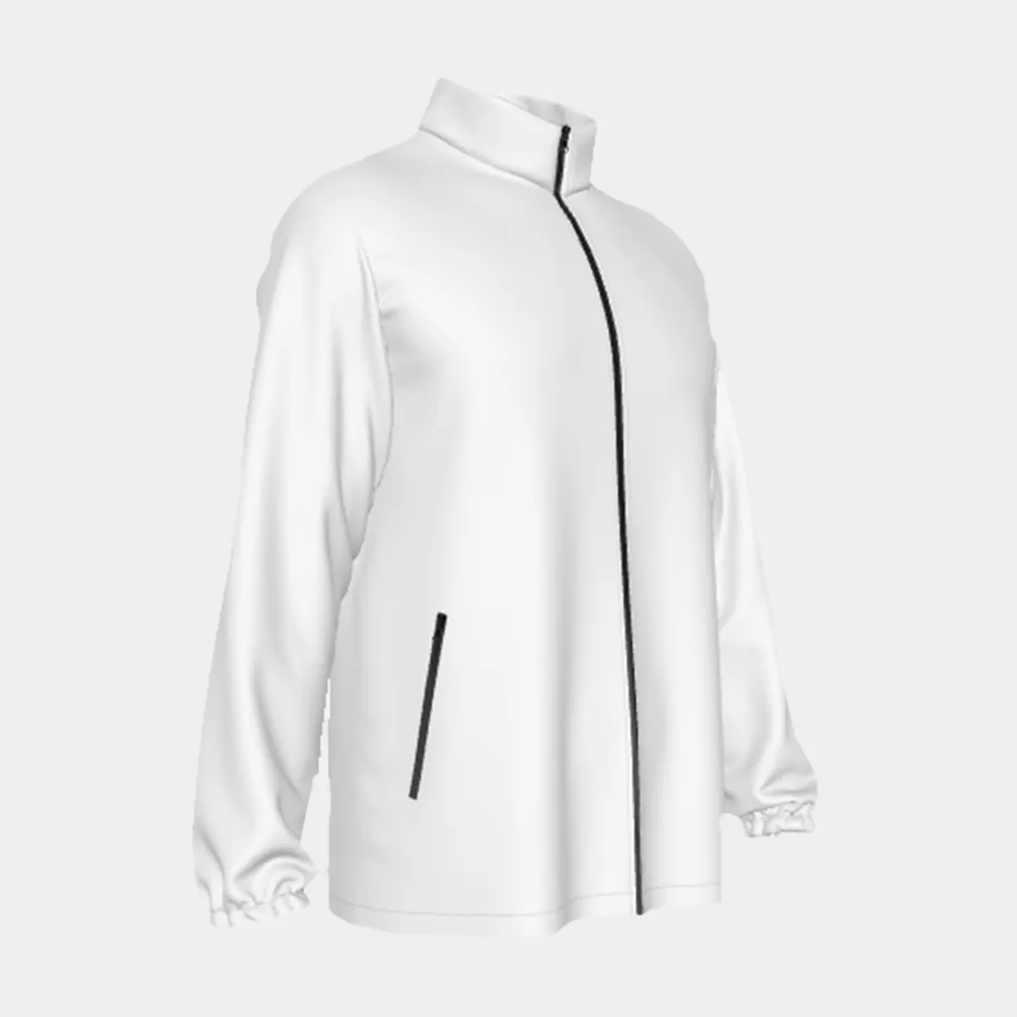 All-Over Print Men's Stand-up Collar Zip-up Windproof Jacket