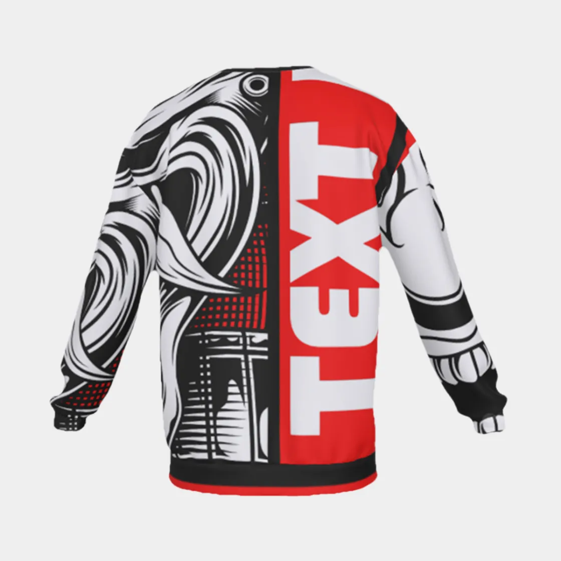 All-Over Print Men's Drop Shoulder Round Neck Long-Sleeved Sweatshirt